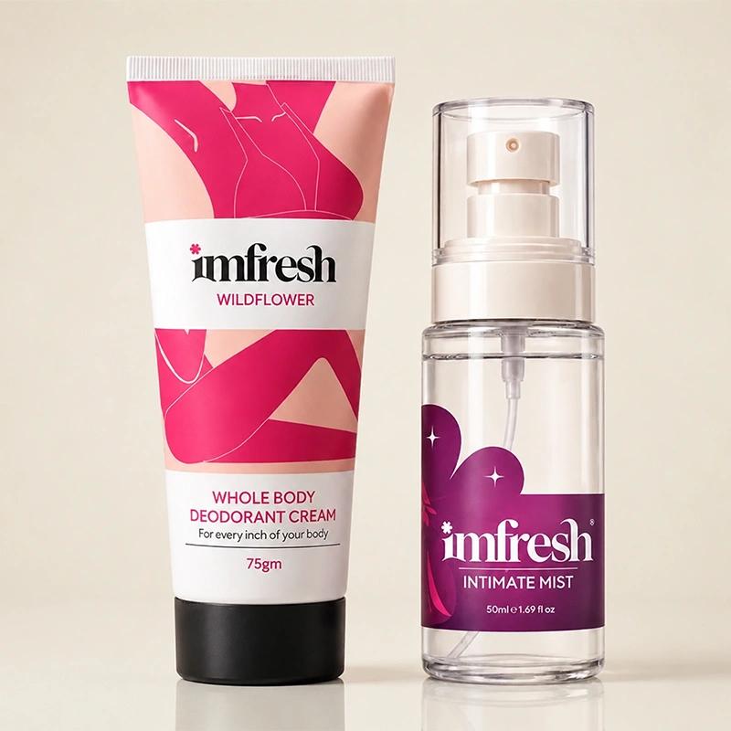 imfresh Wildflower Cream and Intimate Mist 50ML Combo